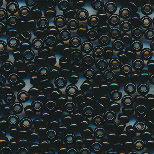 Amazon.co.jp: MIYUKI 丸小 シードビーズ 11/0 約2.0mm #401 黒ギョク